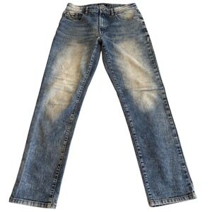 Southpole Mens Skinny Jeans 30x28.5 Light Wash Distressed Look Casual Streetwear